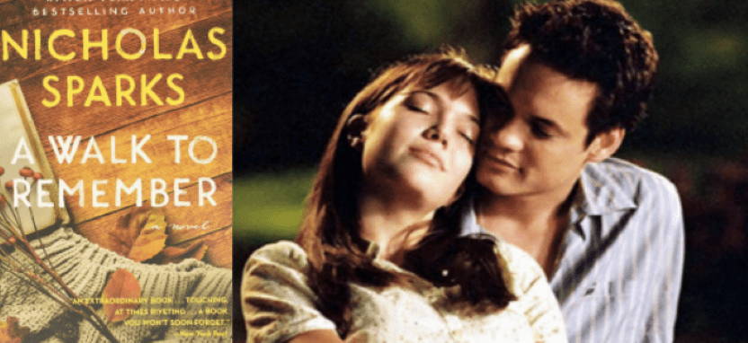 Romance book to movie a walk to remember