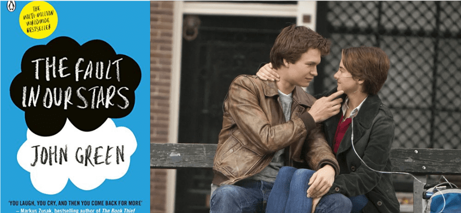 Romance book to movie fault in our stars