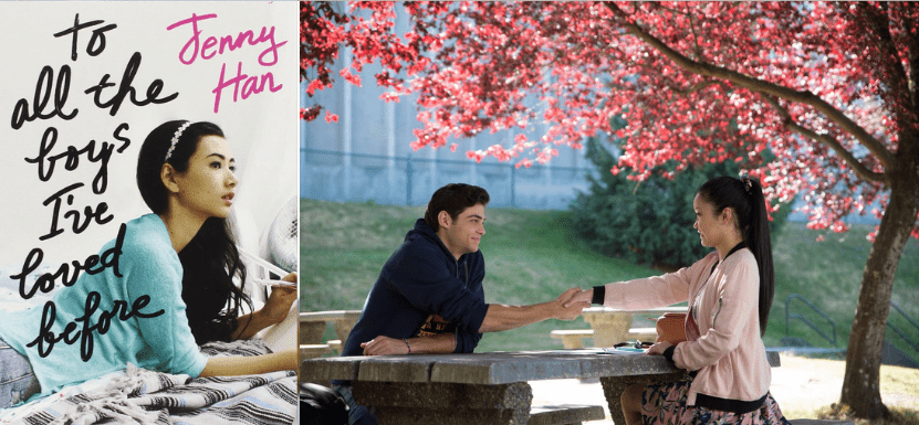 Romance book to movie to all the boys I loved before