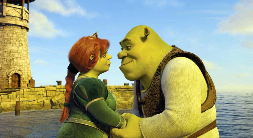 Shrek and princess fiona